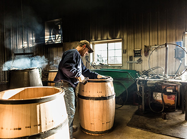 Master cooper at work