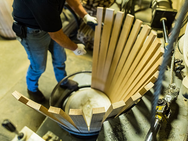 Setting up the barrel